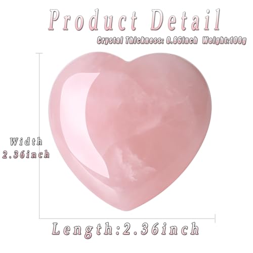 Large Rose Quartz Heart - Healing Crystal Gifts