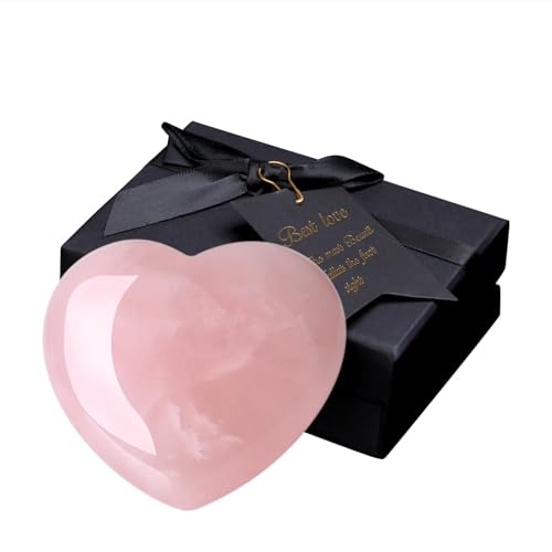 Large Rose Quartz Heart - Healing Crystal Gifts