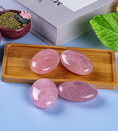 UFEEL Rose Quartz Palm Stone - Chakra Healing Crystals