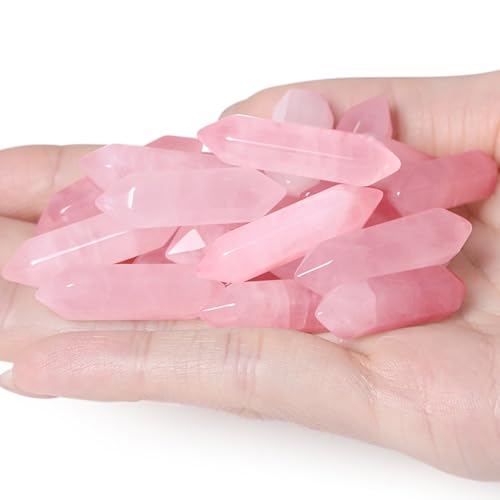 Rose Quartz Healing Crystals Set - 10 PCS