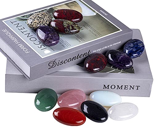 UFEEL Rose Quartz Palm Stone - Chakra Healing Crystals