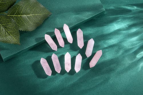 Rose Quartz Healing Crystals Set - 10 PCS