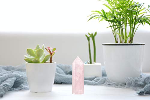 Rose Quartz Crystal Healing Wands - Reiki Chakra Therapy