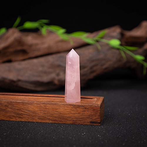 Rose Quartz Crystal Healing Wands - Reiki Chakra Therapy