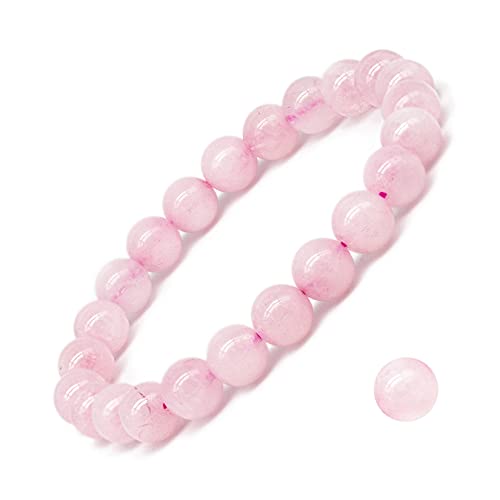 Rose Quartz Gemstone Bracelet: Healing Crystals for Women