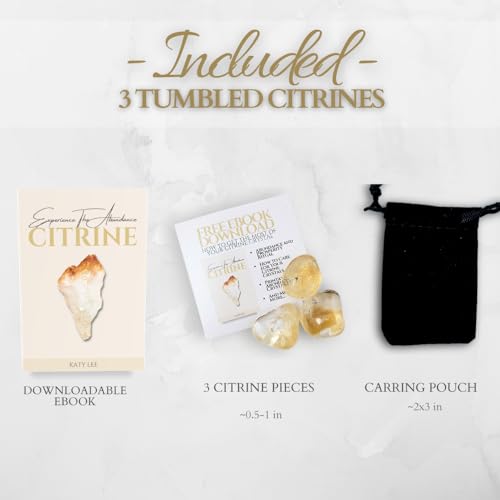 Citrine Crystal Stones for Healing, Abundance, Success