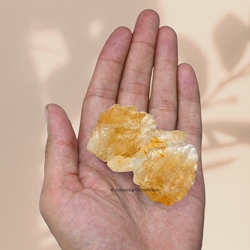 Citrine Raw Crystals for Tumbling and DIY