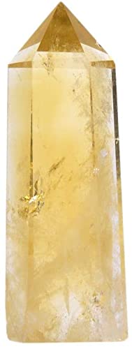 Angelstones Citrine Healing Crystal Pointed Wand Figurine