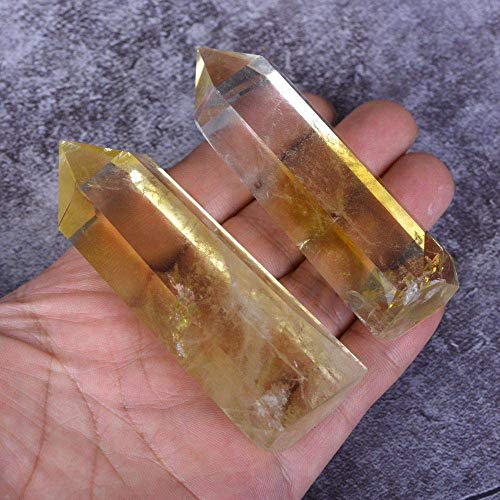 Angelstones Citrine Healing Crystal Pointed Wand Figurine