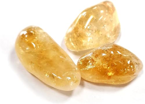 Set of 3 Citrine Gemstones for Tarot Readings