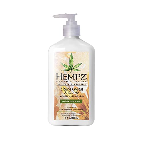 Citrine Crystal & Quartz Herbal Body Moisturizer 17oz