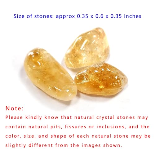 Set of 3 Citrine Gemstones for Tarot Readings