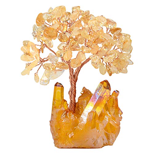 Natural Citrine Crystal Tree of Life for Prosperity