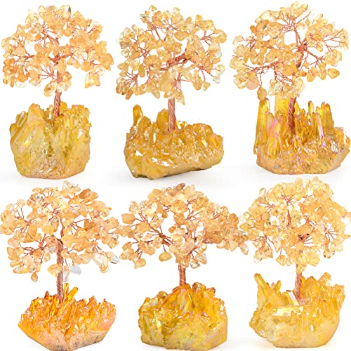 Natural Citrine Crystal Tree of Life for Prosperity