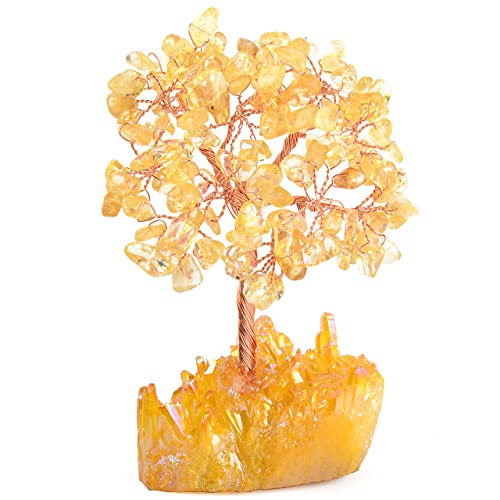 Natural Citrine Crystal Tree of Life for Prosperity