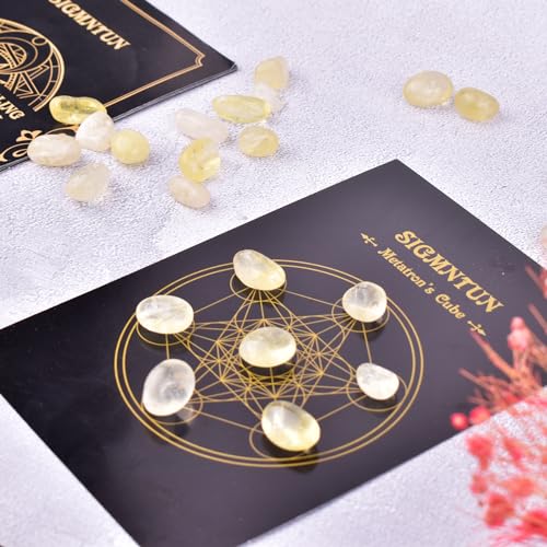 Handpicked Citrine Crystals - 72 pcs for Tarot