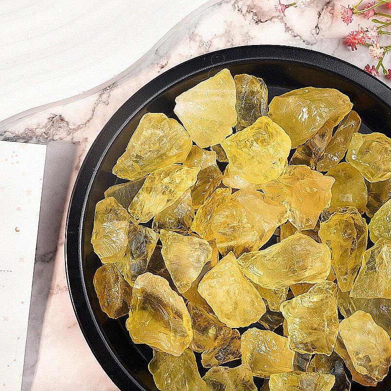 Authentic Raw Citrine Crystal Stone for Healing & Energy