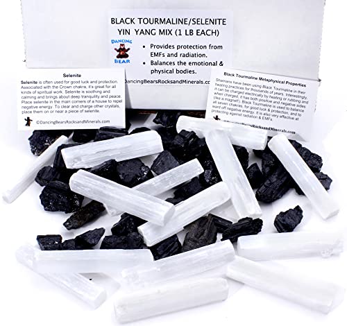 Black Tourmaline & Selenite Combo Pack: Good Vibes