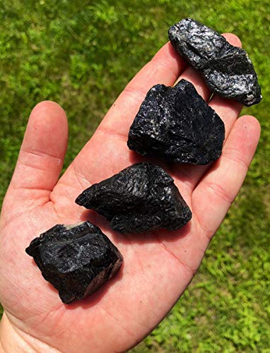 Large Raw Black Tourmaline Crystals for Healing & Energy