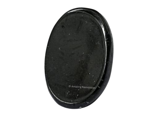 Black Tourmaline Crystal Worry Stone - Anxiety Relief