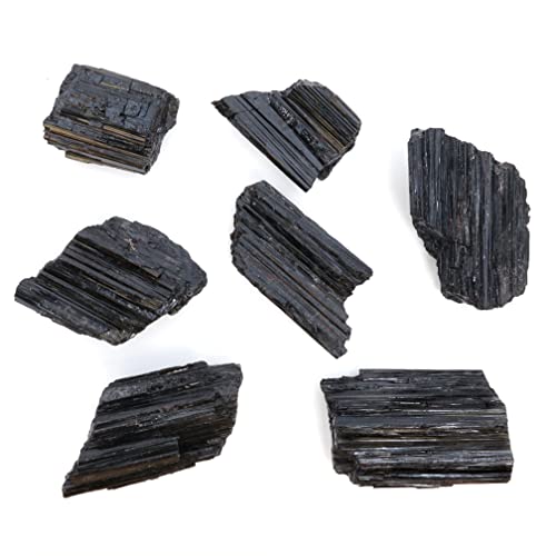 DANCING BEAR Black Tourmaline Crystal Bulk Set Energizes Good Vibes