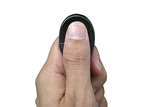 Black Tourmaline Crystal Worry Stone - Anxiety Relief