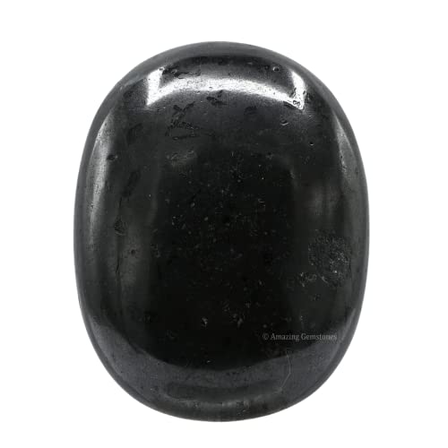 Black Tourmaline Palm Stone - Chakra Balancing Crystal