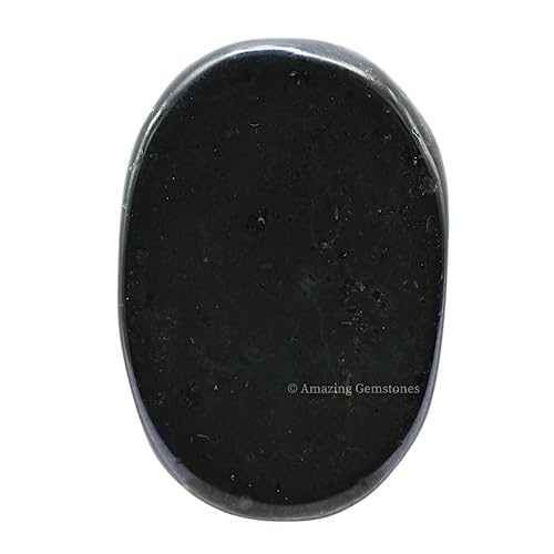 Black Tourmaline Crystal Worry Stone - Anxiety Relief