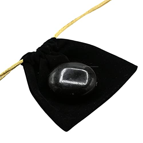 Black Tourmaline Palm Stone - Chakra Balancing Crystal