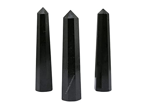 Black Tourmaline Crystal Towers for Reiki Healing