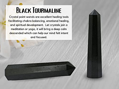Black Tourmaline Crystal Towers for Reiki Healing