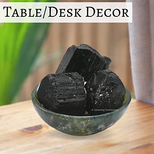 2 Black Tourmaline Raw Crystals for Healing and DIY