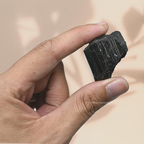 2 Black Tourmaline Raw Crystals for Healing and DIY