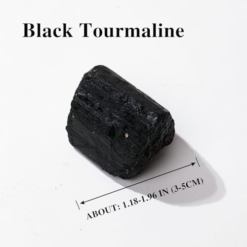 Raw Black Tourmaline Crystal Set for Meditation Chakra