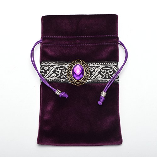 Purple Witch Altar Tarot Table Cloth with Pouch