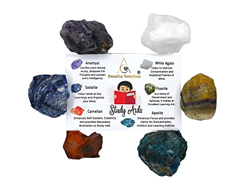 Student Success Manifestation Crystal Set: 6 Healing Stones