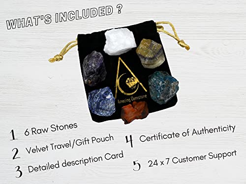Student Success Manifestation Crystal Set: 6 Healing Stones
