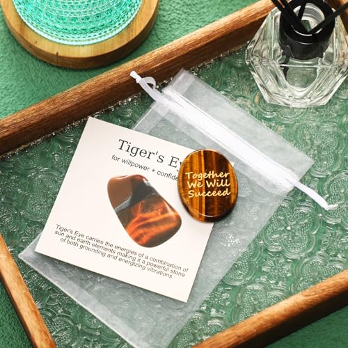 Huquary 6 Set Calming Crystals Tarot Cards Bag