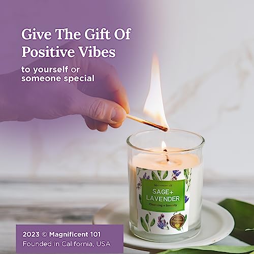 101 Pure Sage & Lavender Smudge Manifestation Candles