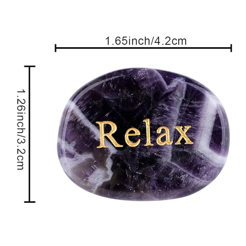 Chakra Stones Set - Reiki Healing with Engraved Words