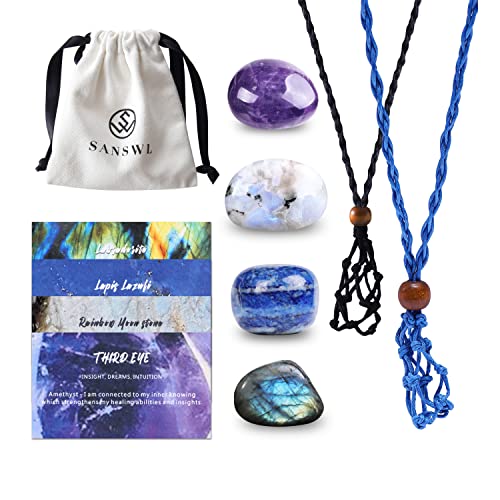 7 Chakra Healing Crystal Necklace - Third Eye Set