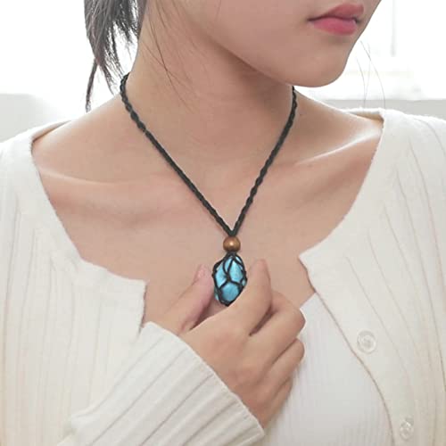 7 Chakra Healing Crystal Necklace - Throat Chakra