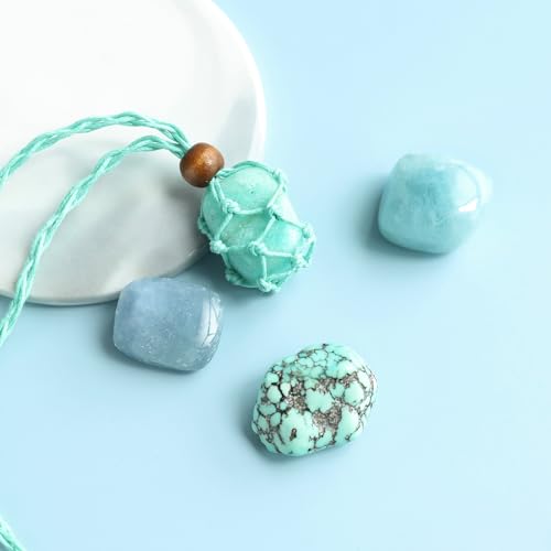 7 Chakra Healing Crystal Necklace - Throat Chakra