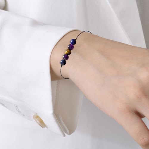 Crystal Healing Stones Bracelets for Spiritual Empaths and Anxiety