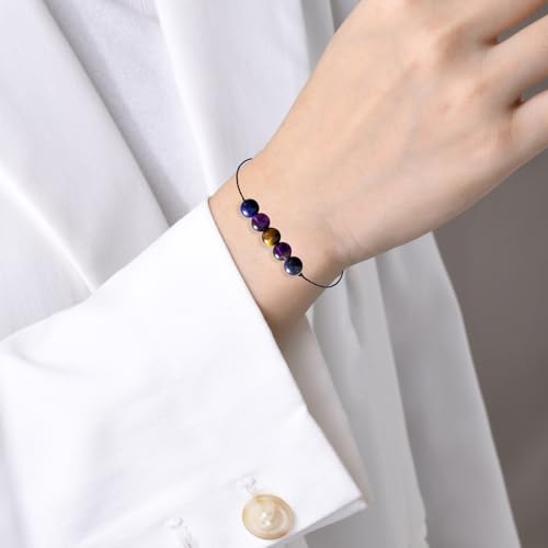 Crystal Healing Stones Bracelets for Spiritual Empaths and Anxiety