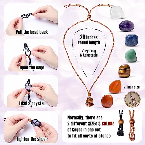 7 Chakra Crystal Necklace Set with Natural Gemstone