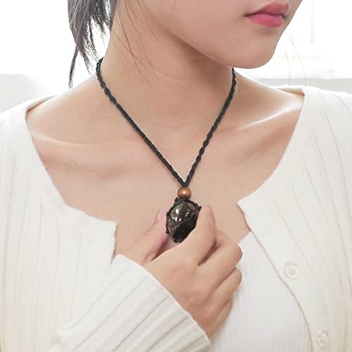 7 Chakra Natural Gemstone Necklace - Handmade Rope-Wrapped Holder