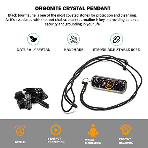 7 Chakra Orgone Pendant Necklace Set for Spiritual Energy