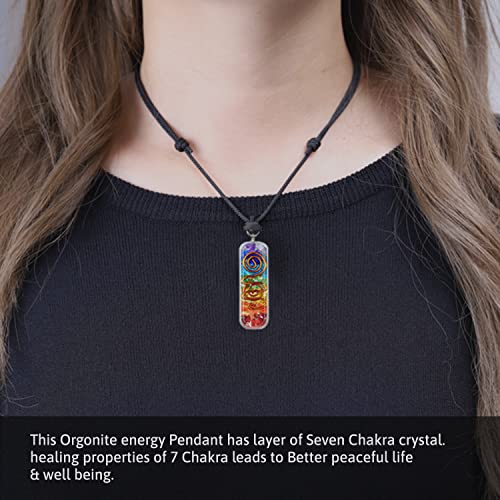 7 Chakra Orgone Pendant Necklace Set for Spiritual Energy