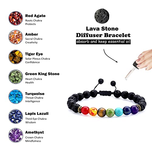 7 Chakra Orgone Pendant Necklace Set for Spiritual Energy